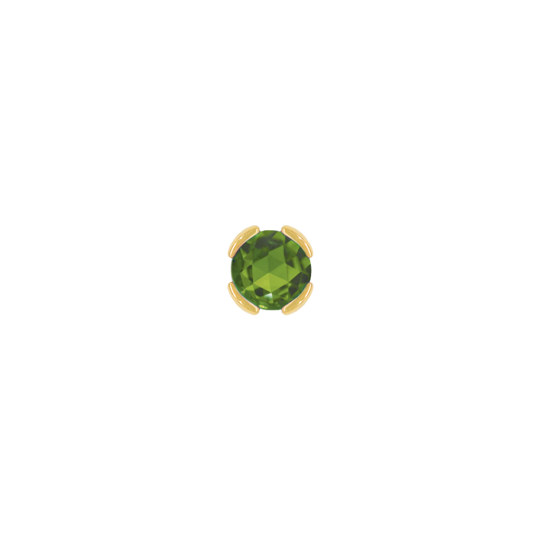 Peekaboo - Green Tourmaline - Threadless End