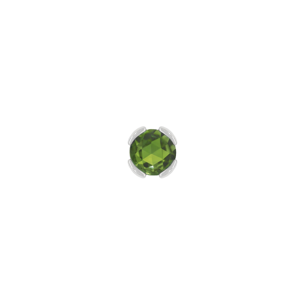 Peekaboo - Green Tourmaline - Threadless End