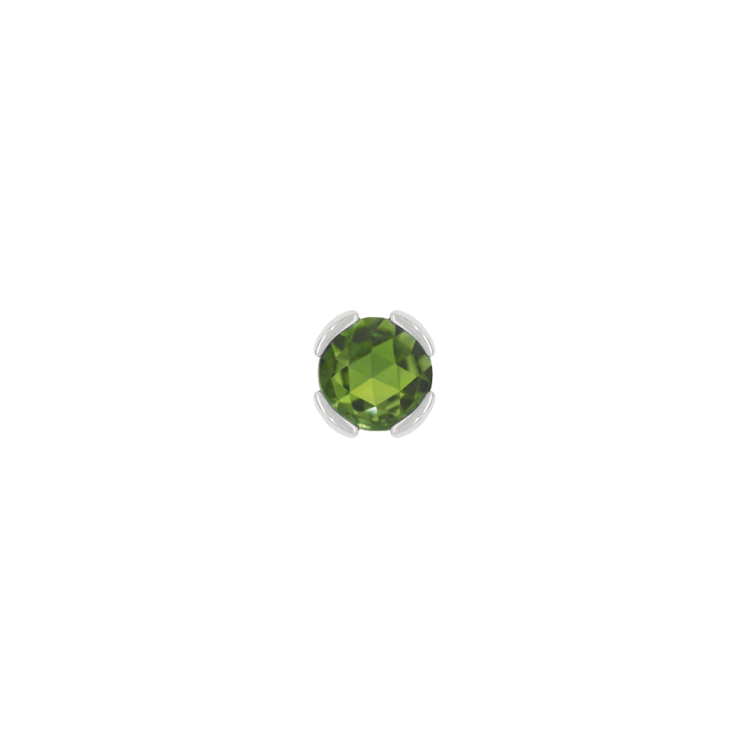 Peekaboo - Green Tourmaline - Threadless End