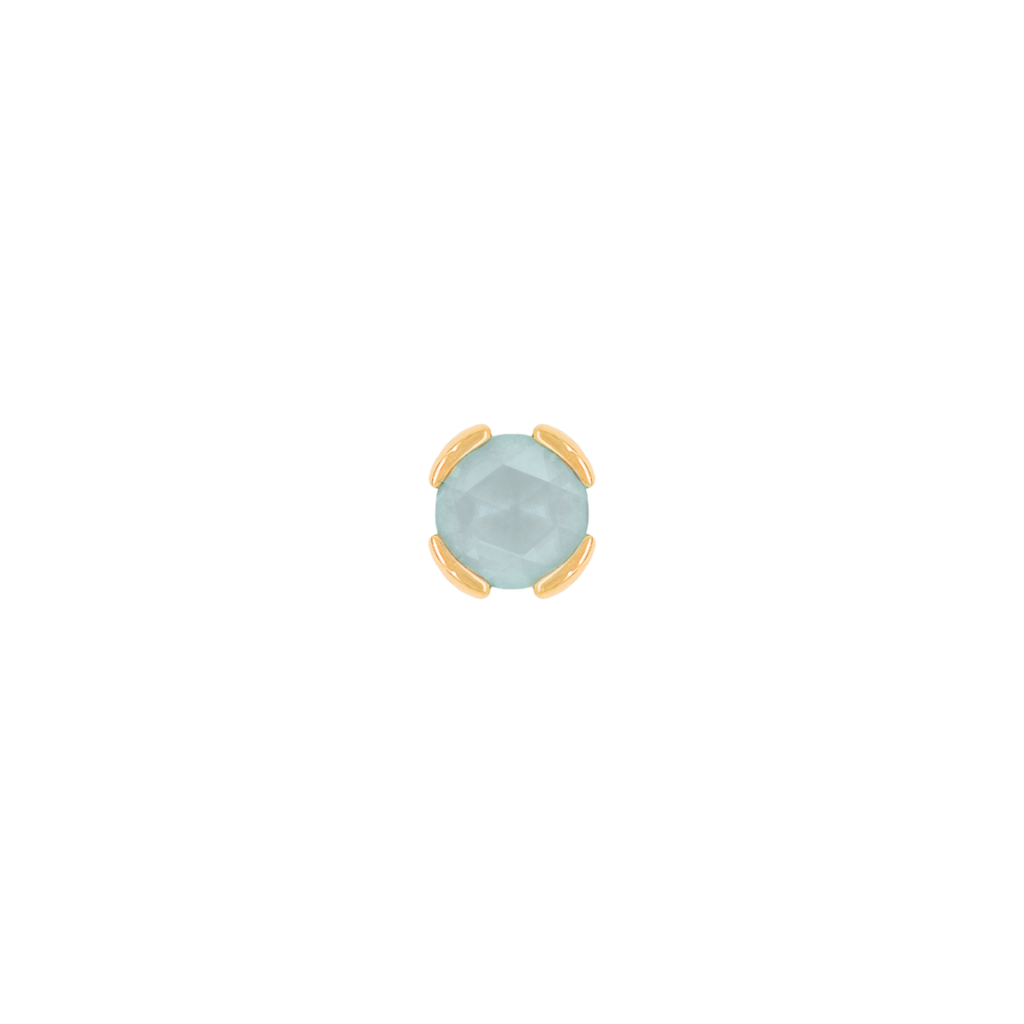 Peekaboo - Sandblasted Aquamarine - Threadless End