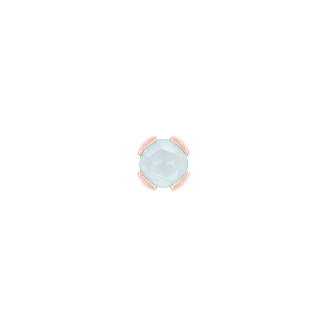 Peekaboo - Sandblasted Aquamarine - Threadless End