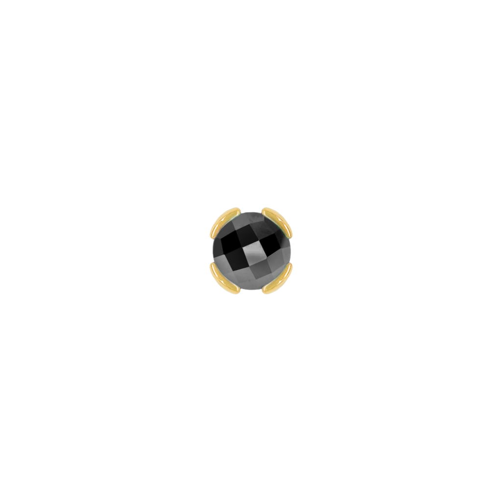 Peekaboo - Black Spinel - Threadless End