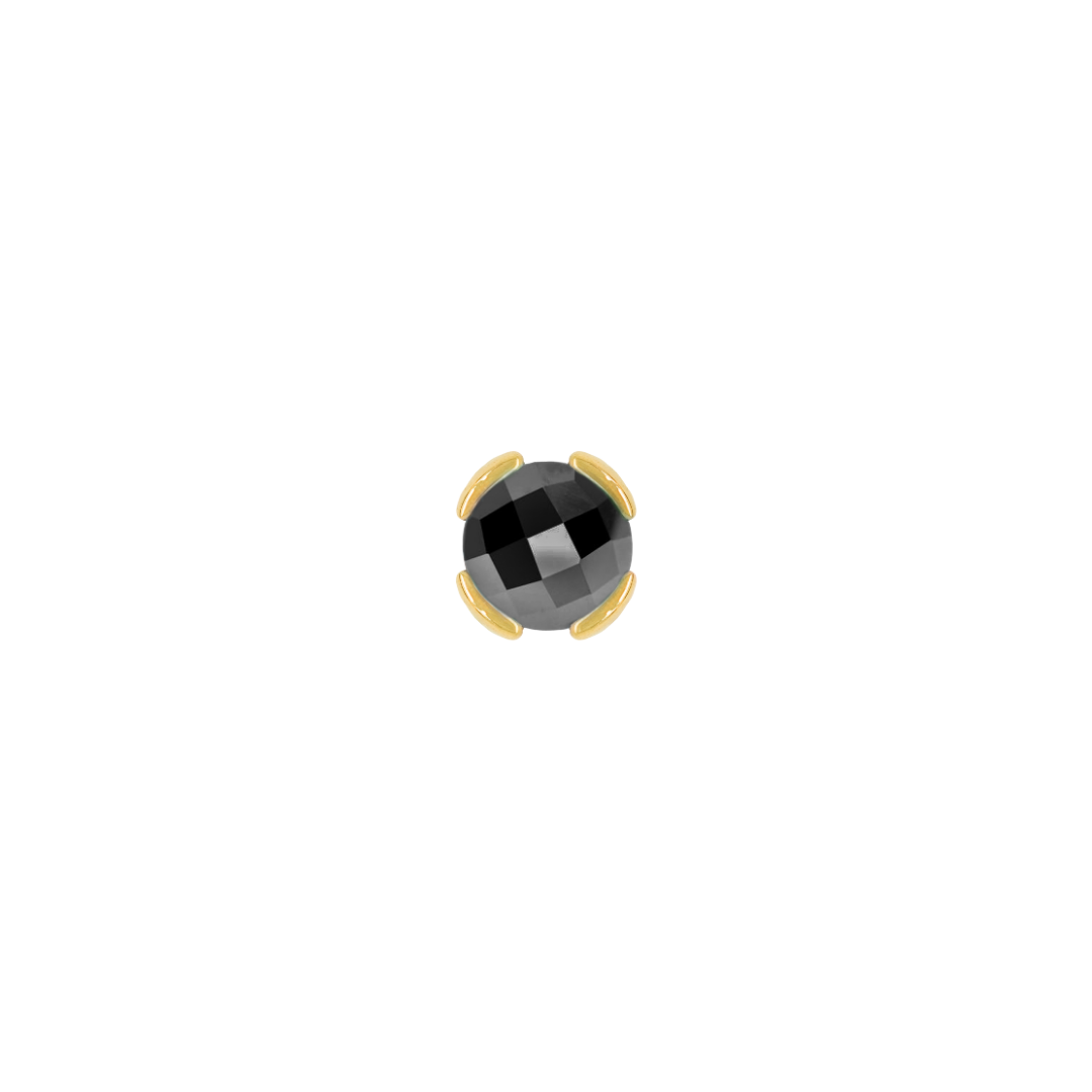 Peekaboo - Black Spinel - Threadless End