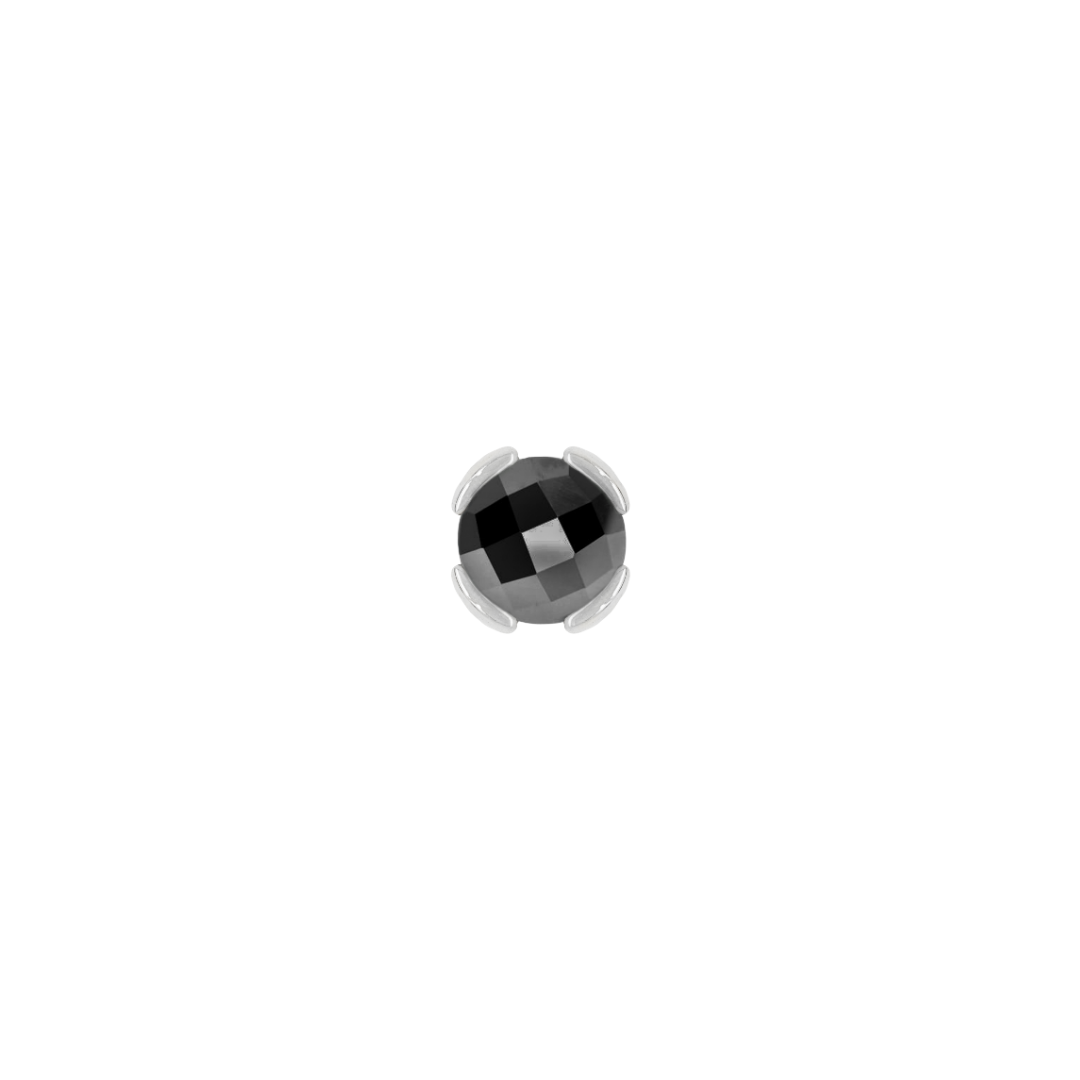 Peekaboo - Black Spinel - Threadless End