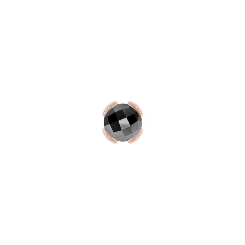 Peekaboo - Black Spinel - Threadless End