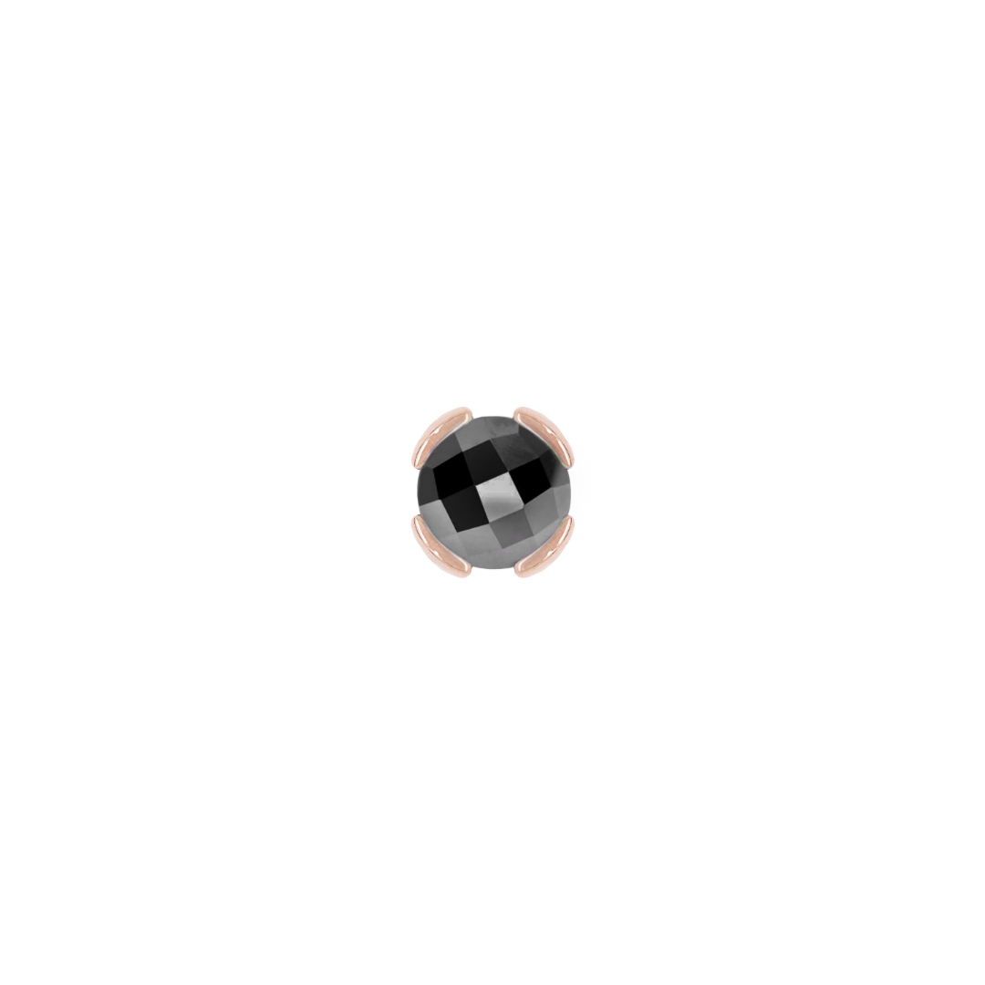 Peekaboo - Black Spinel - Threadless End