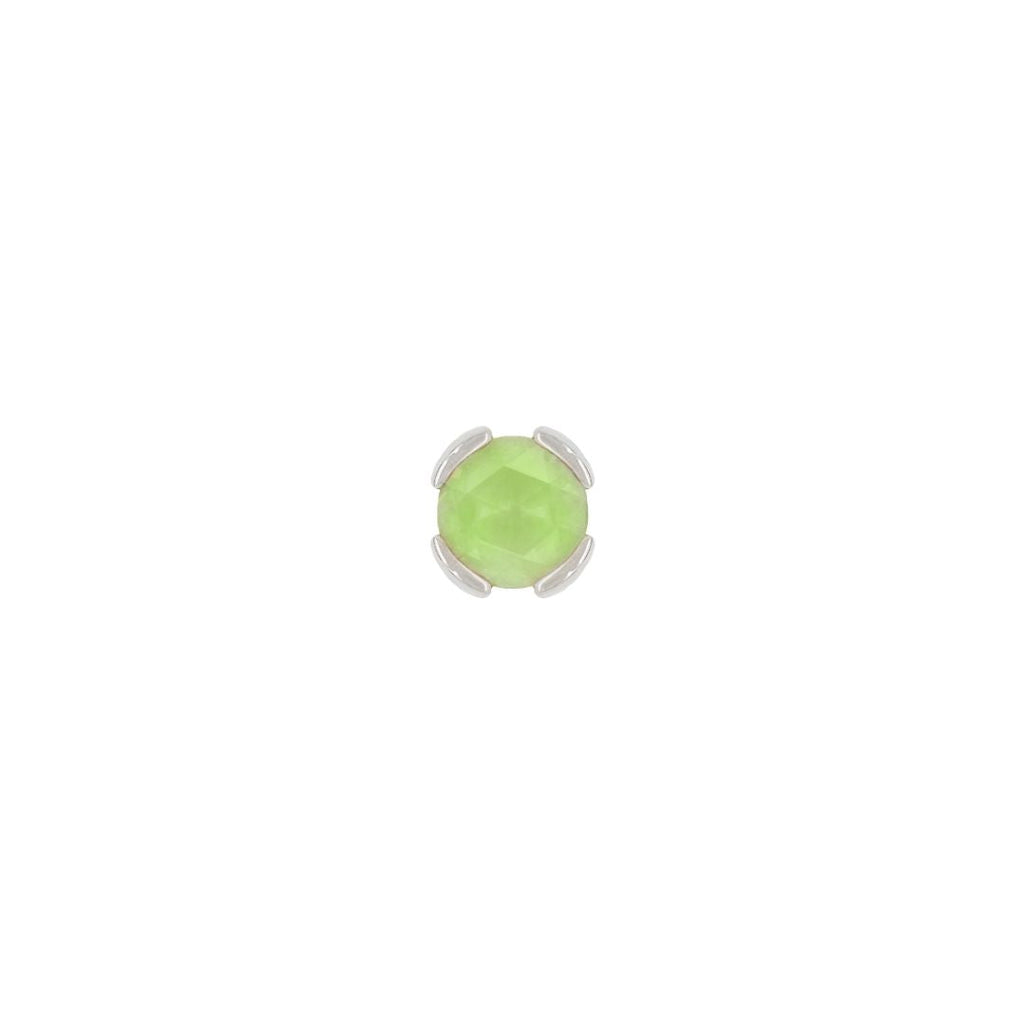 Peekaboo - Sandblasted Peridot - Threadless End