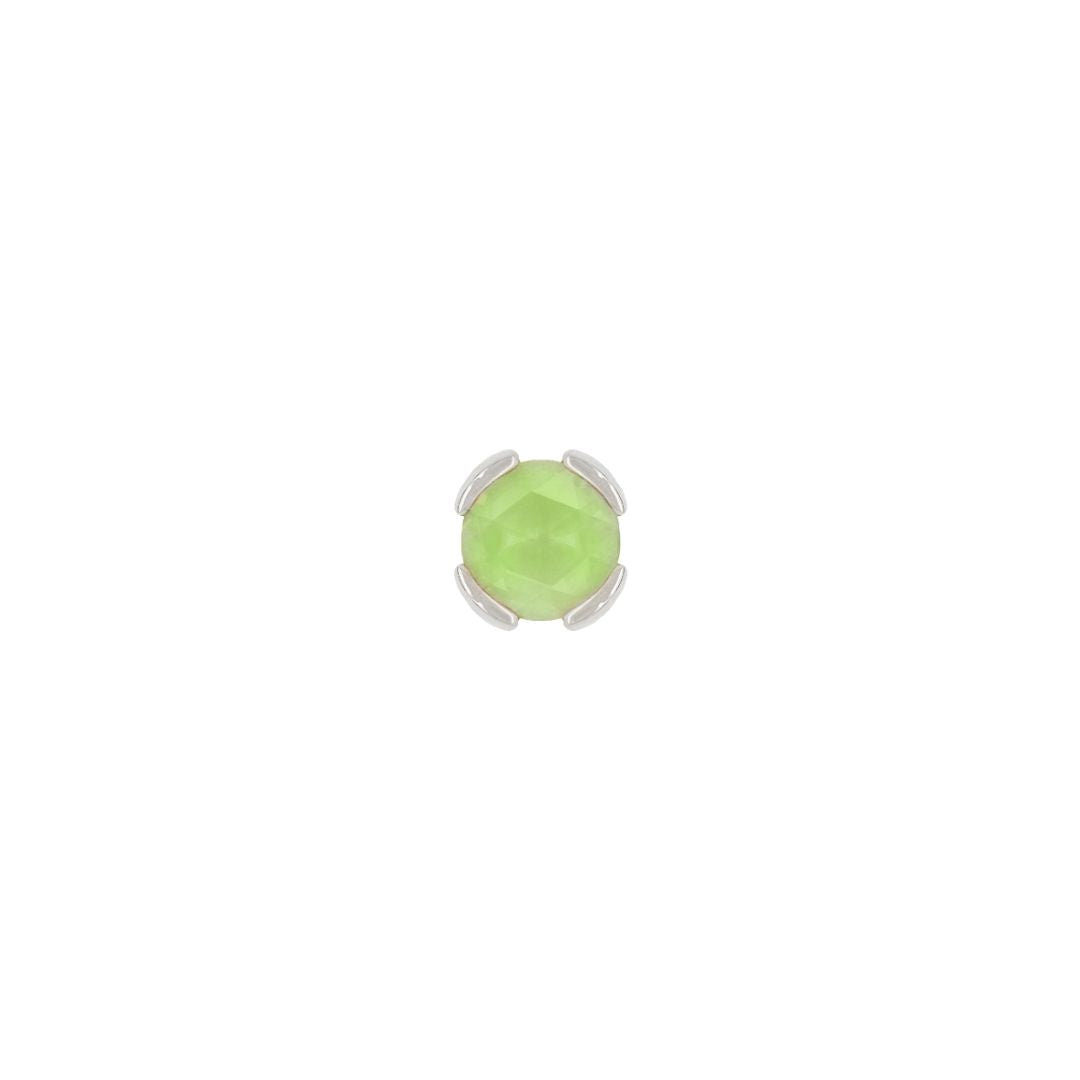 Peekaboo - Sandblasted Peridot - Threadless End