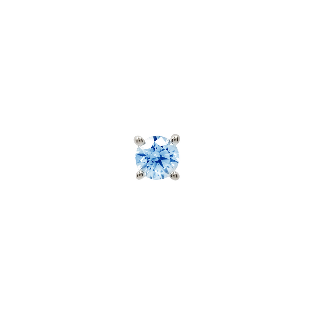 London Blue Topaz Prong - Threadless End