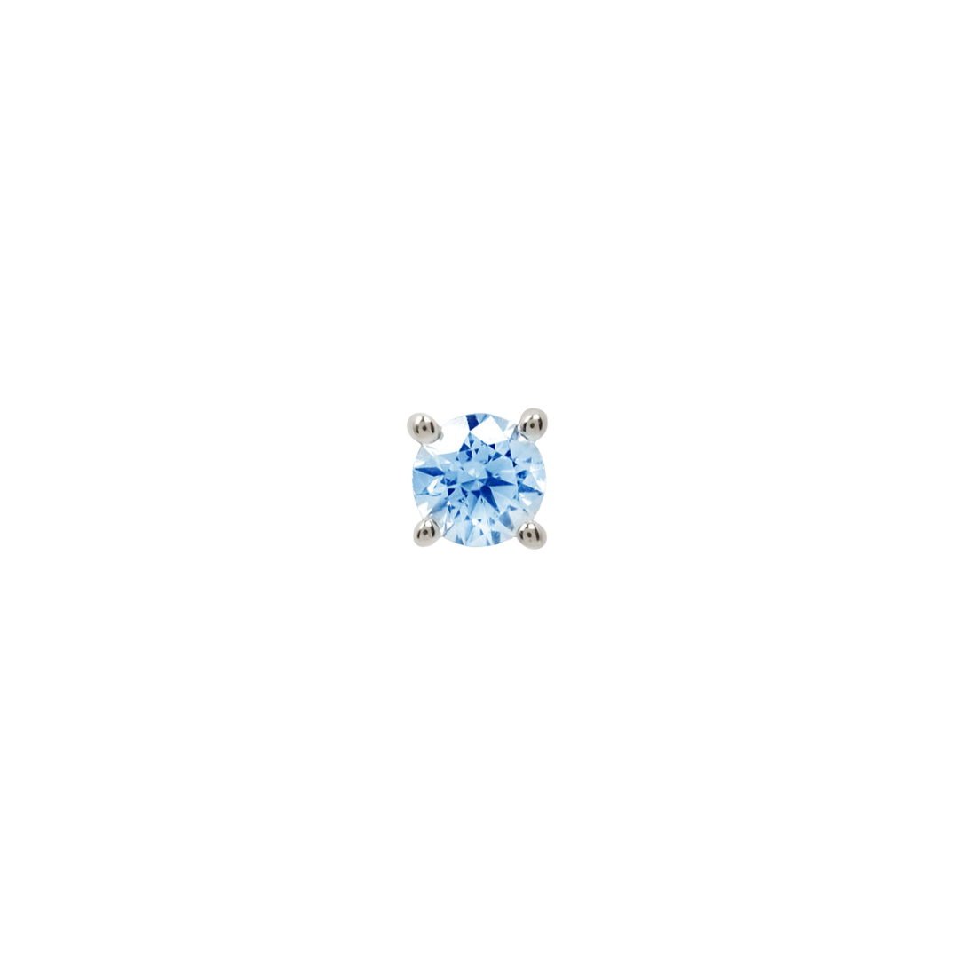 London Blue Topaz Prong - Threadless End