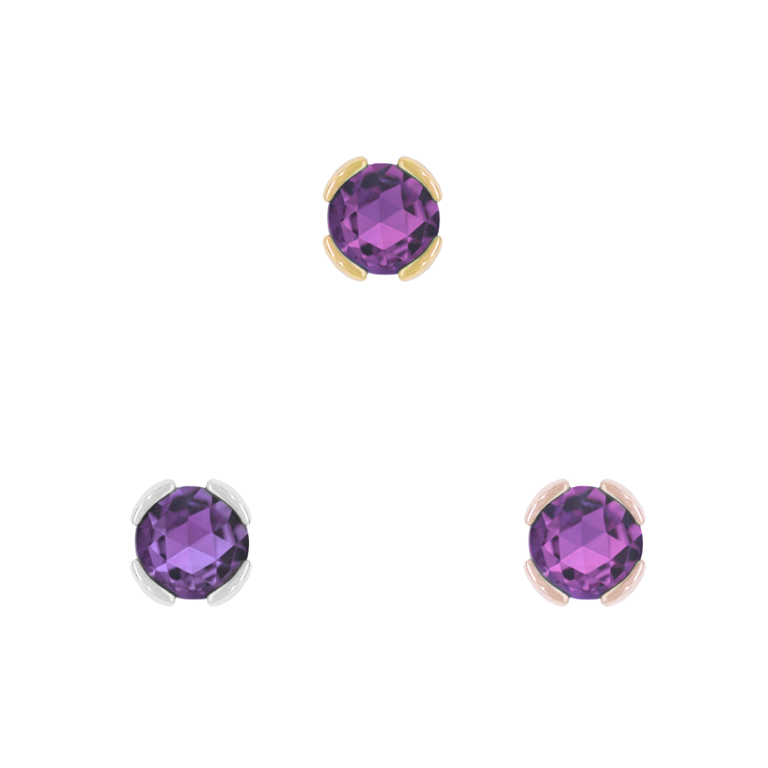 Peekaboo - Amethyst - Threadless End