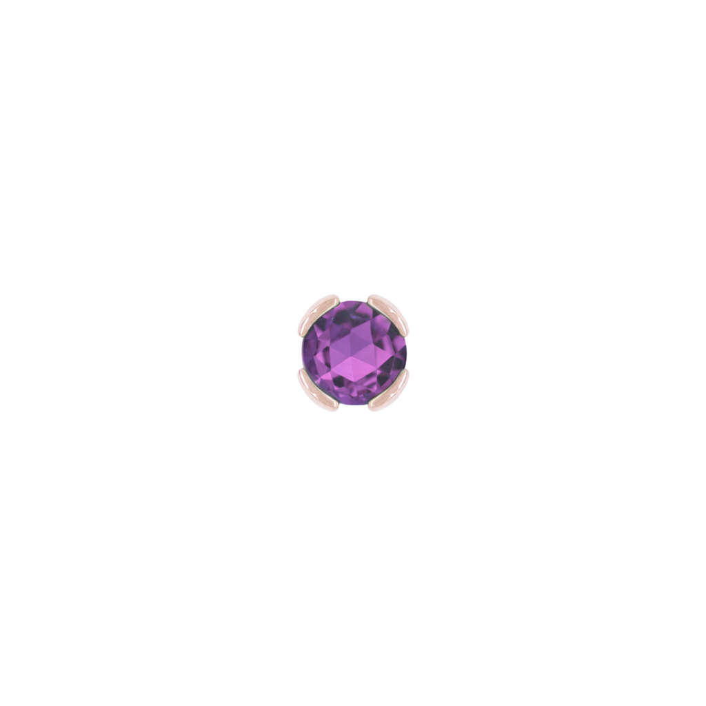 Peekaboo - Amethyst - Threadless End