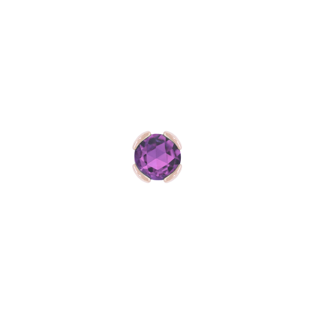 Peekaboo - Amethyst - Threadless End