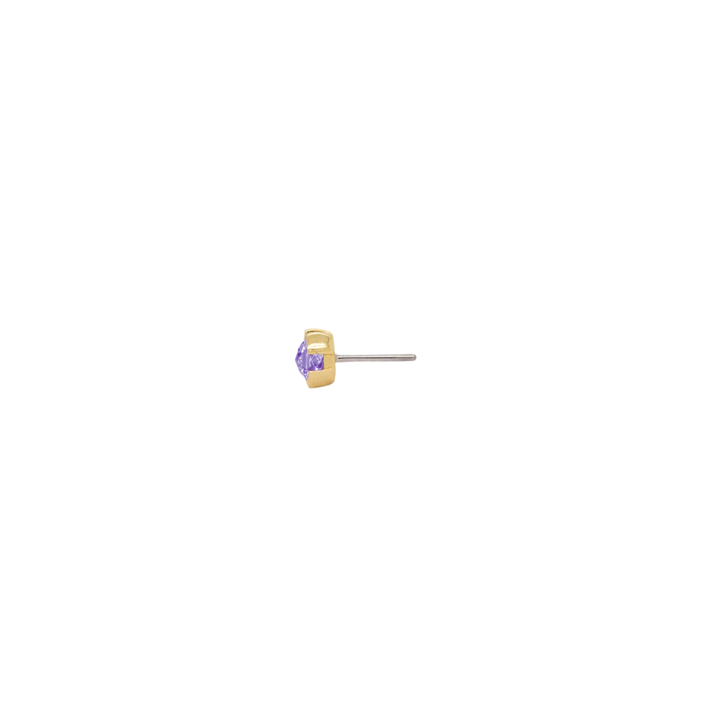 Peekaboo - Amethyst - Threadless End