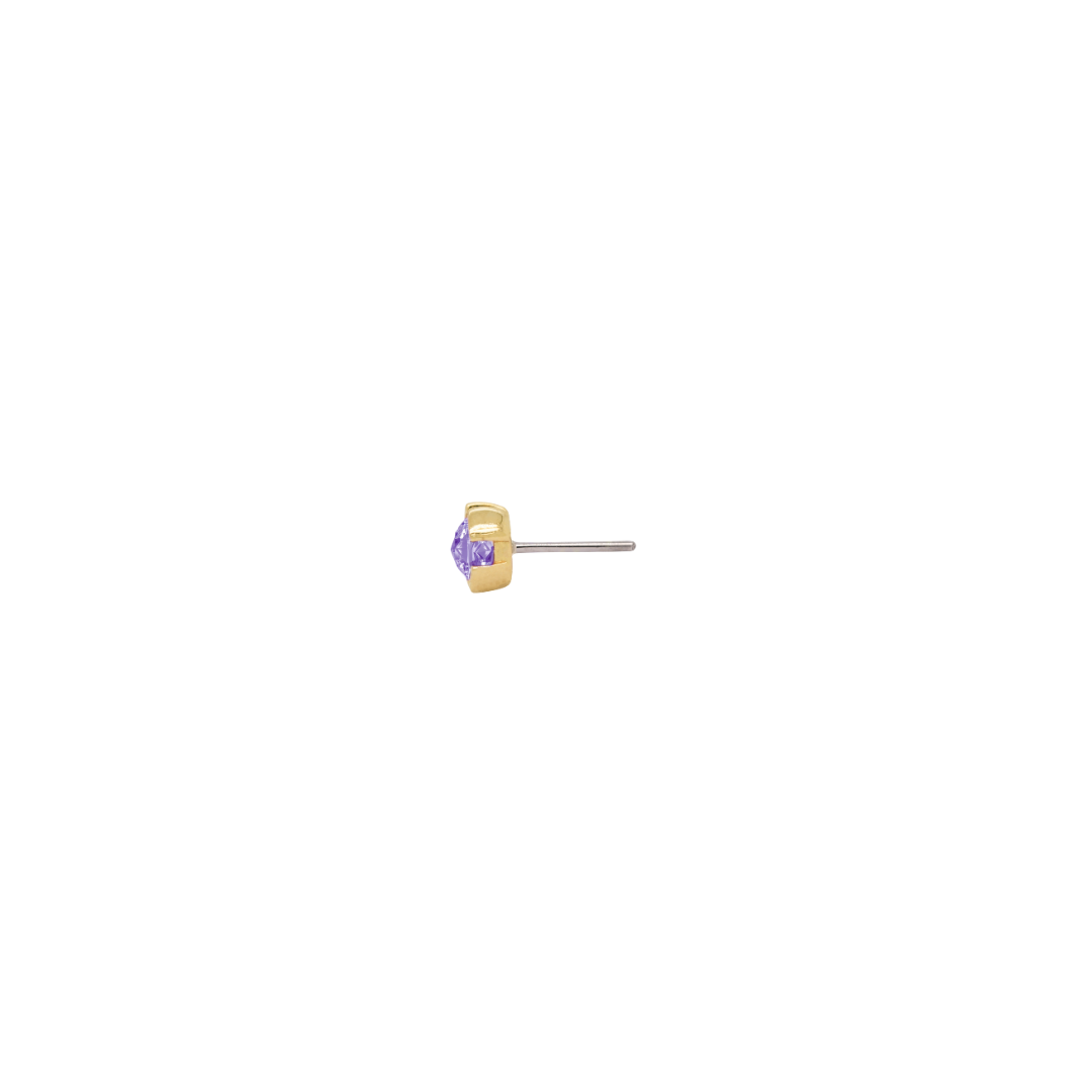 Peekaboo - Amethyst - Threadless End