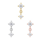 Duolet Flat Back Stud