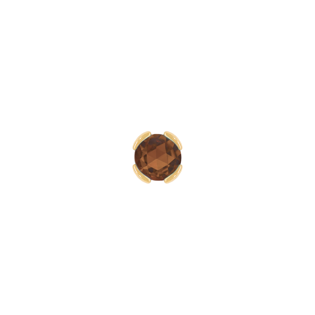Peekaboo - Smoky Quartz - Threadless End