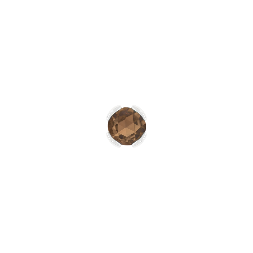 Peekaboo - Smoky Quartz - Threadless End