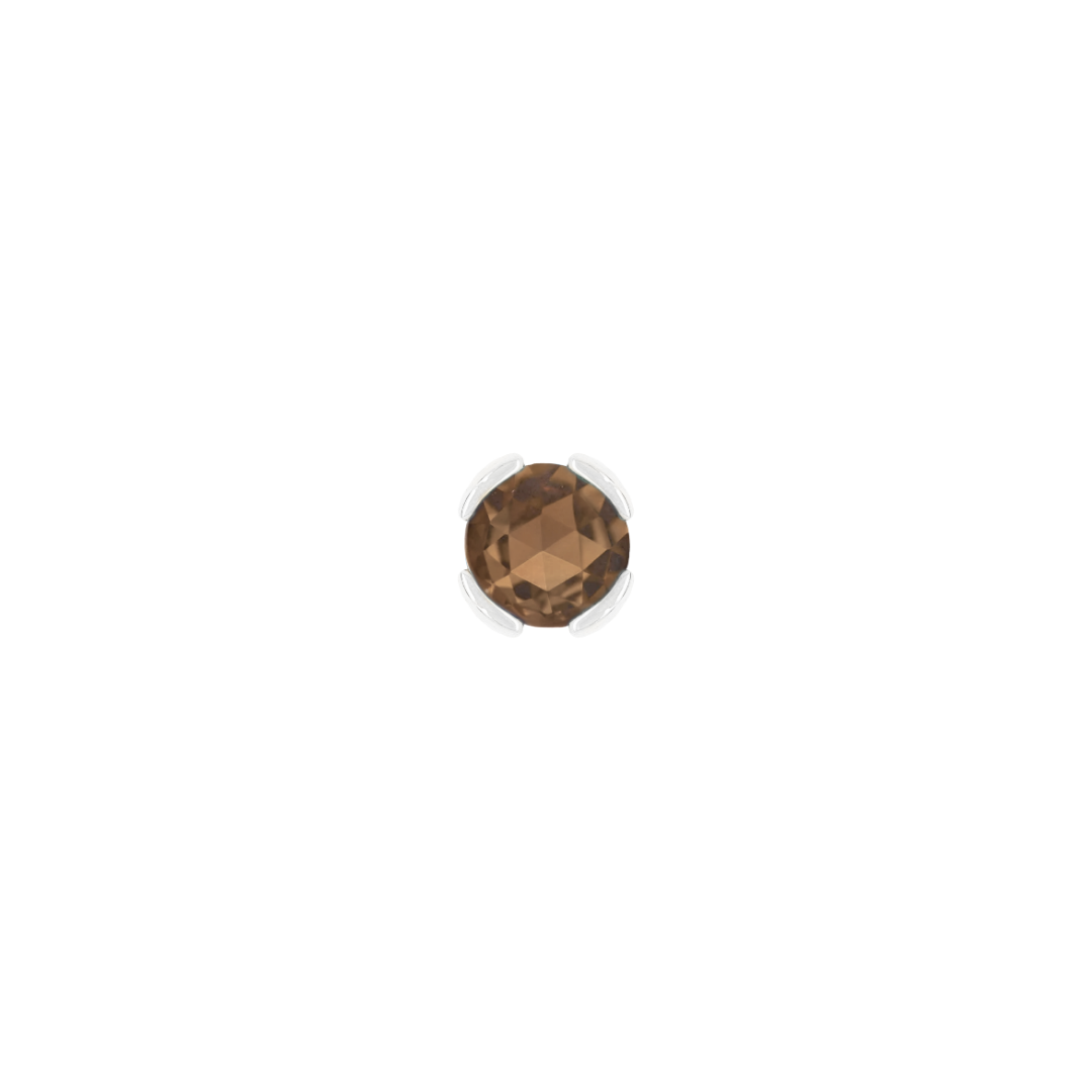 Peekaboo - Smoky Quartz - Threadless End