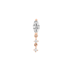 Lilt Moissanite Flat Back Stud