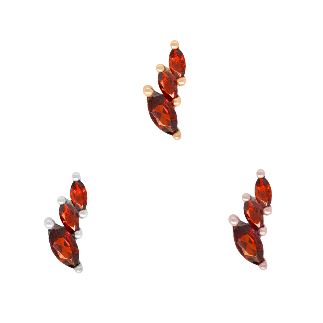 Multiplicity - Garnet- Threadless End
