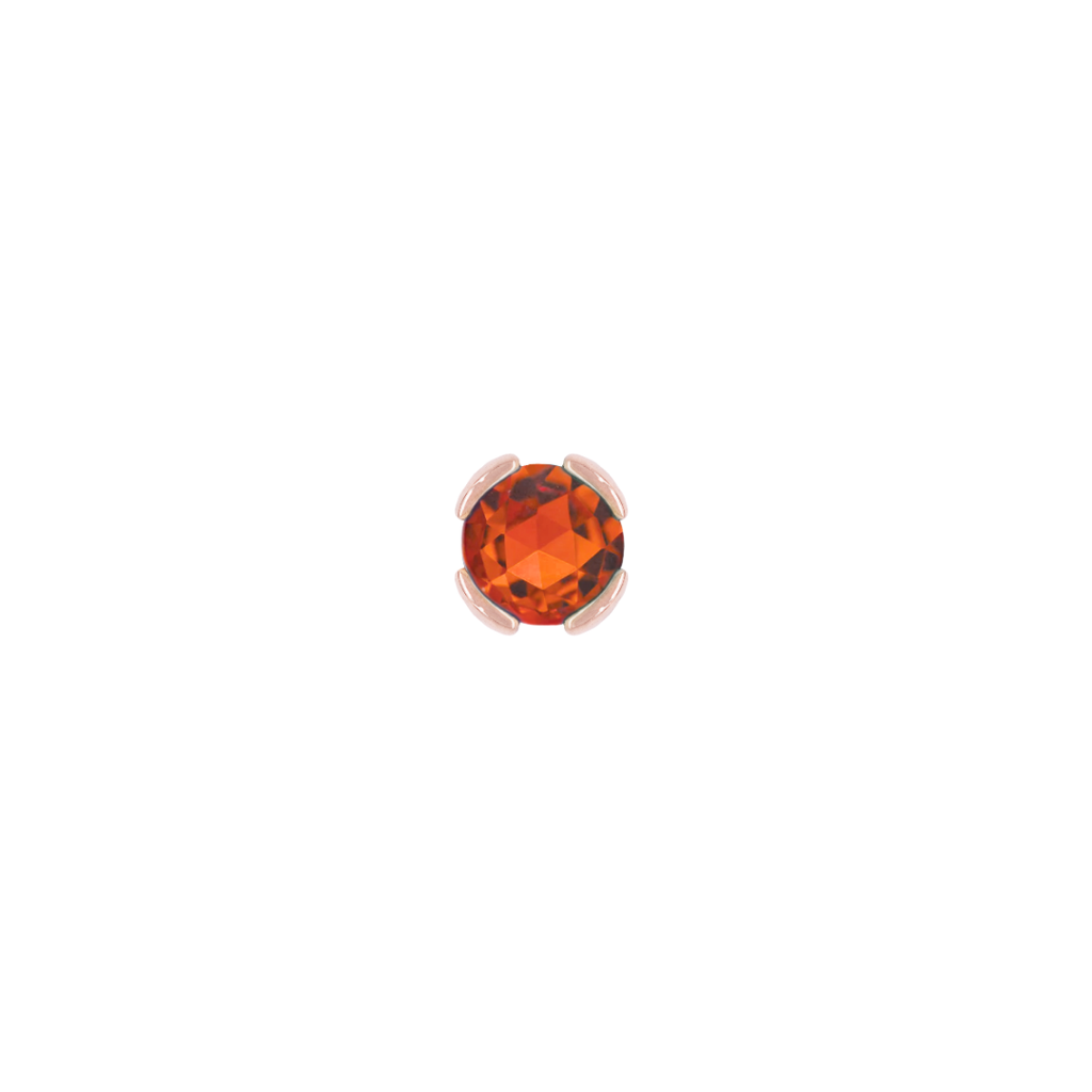 Peekaboo - Orange Garnet - Threadless End