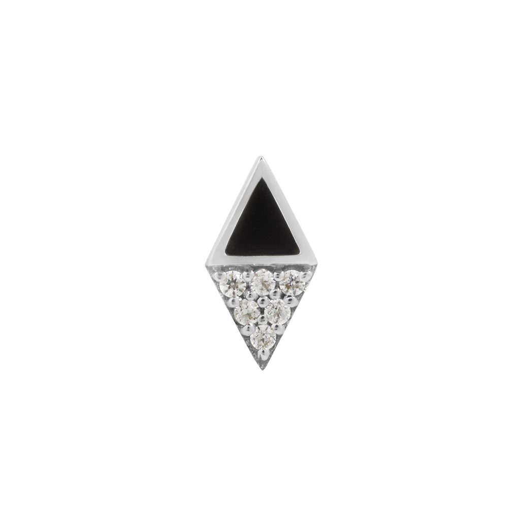 Almost Famous - CZ + Black Spinel - Threadless End