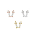 Bow Flat Back Stud
