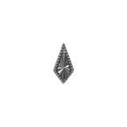 Bad As Hell Black Rhodium Flat Back Stud