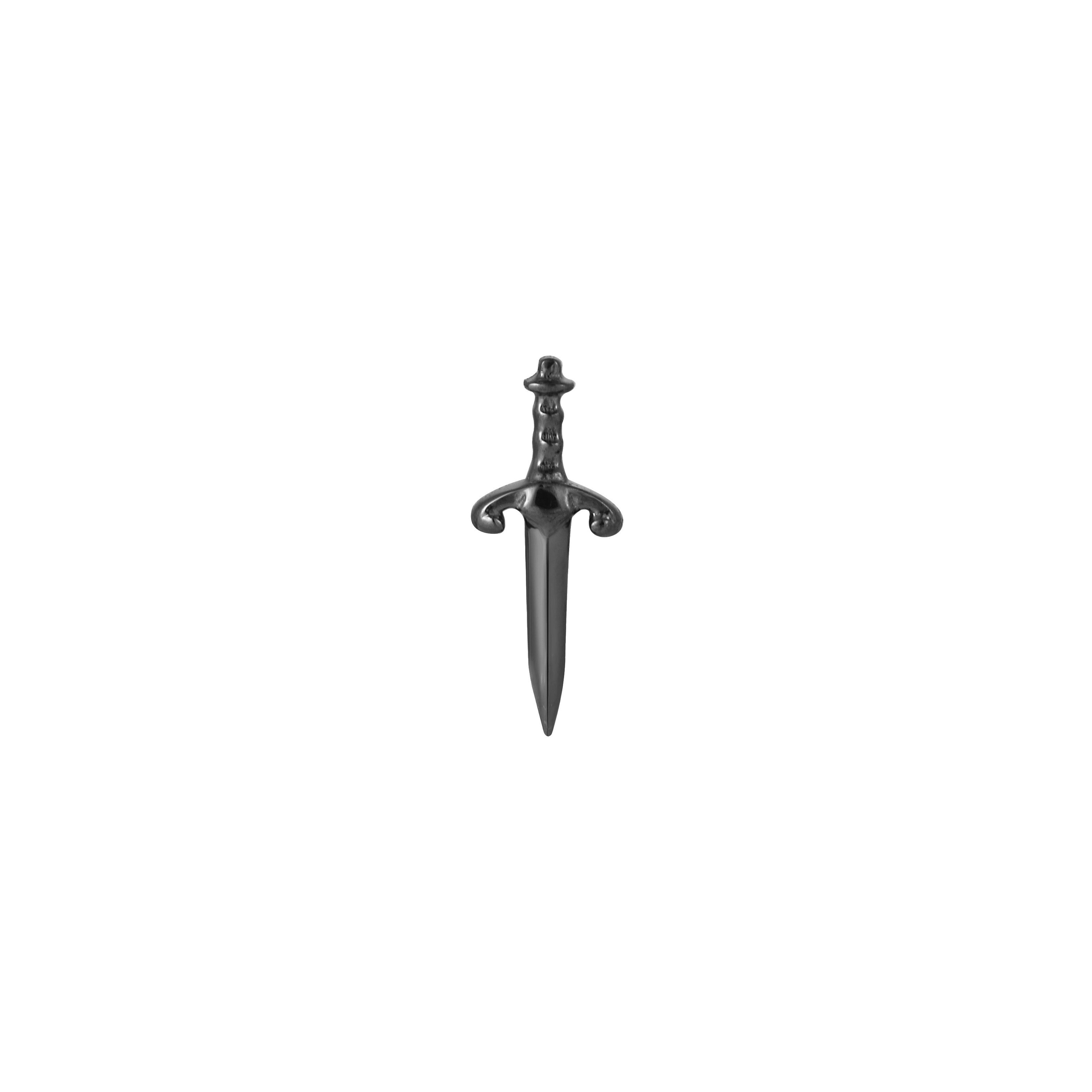 Blade Black Rhodium Threadless End