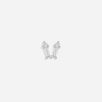 Bow Flat Back Stud