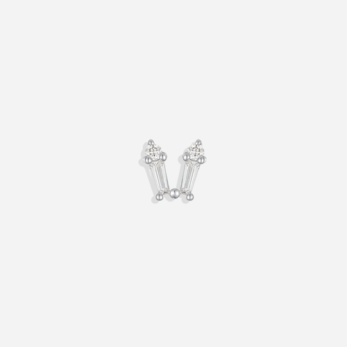 Bow Flat Back Stud