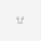 Bow Flat Back Stud