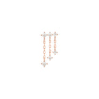 Cascade Flat Back Stud with CZ