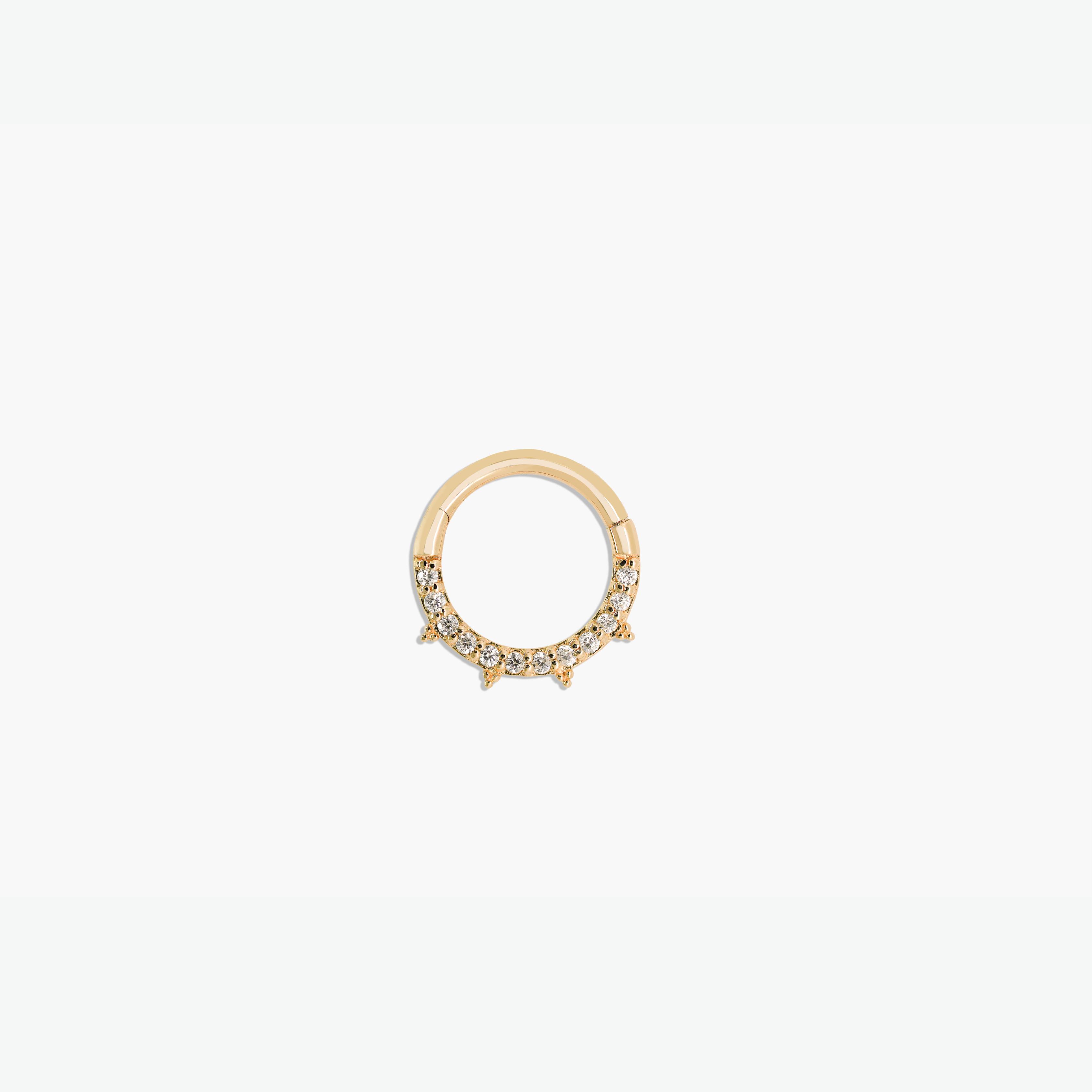 Crown Pavé Half Eternity Clicker