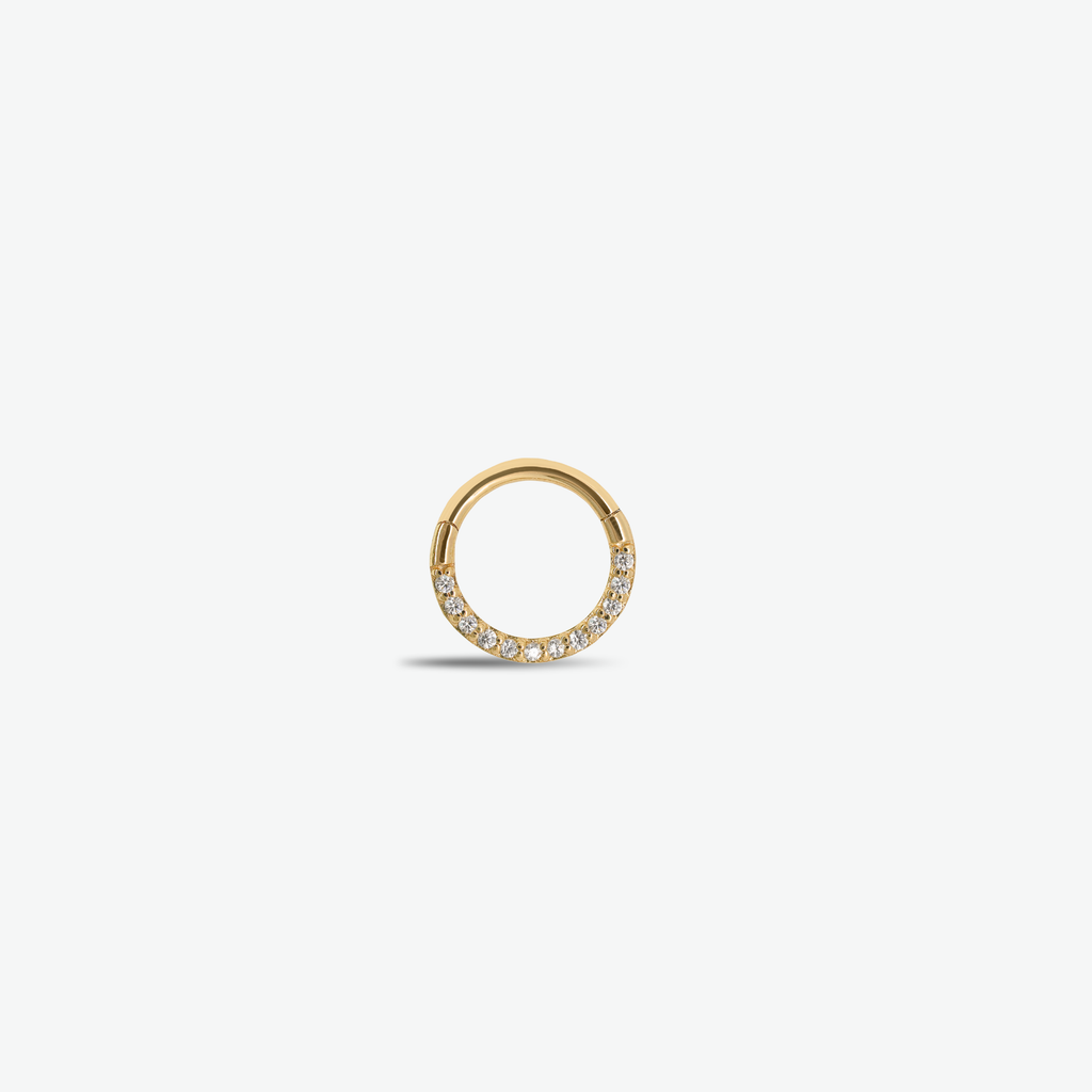Cubic Zirconia Pavé Half Eternity Clicker