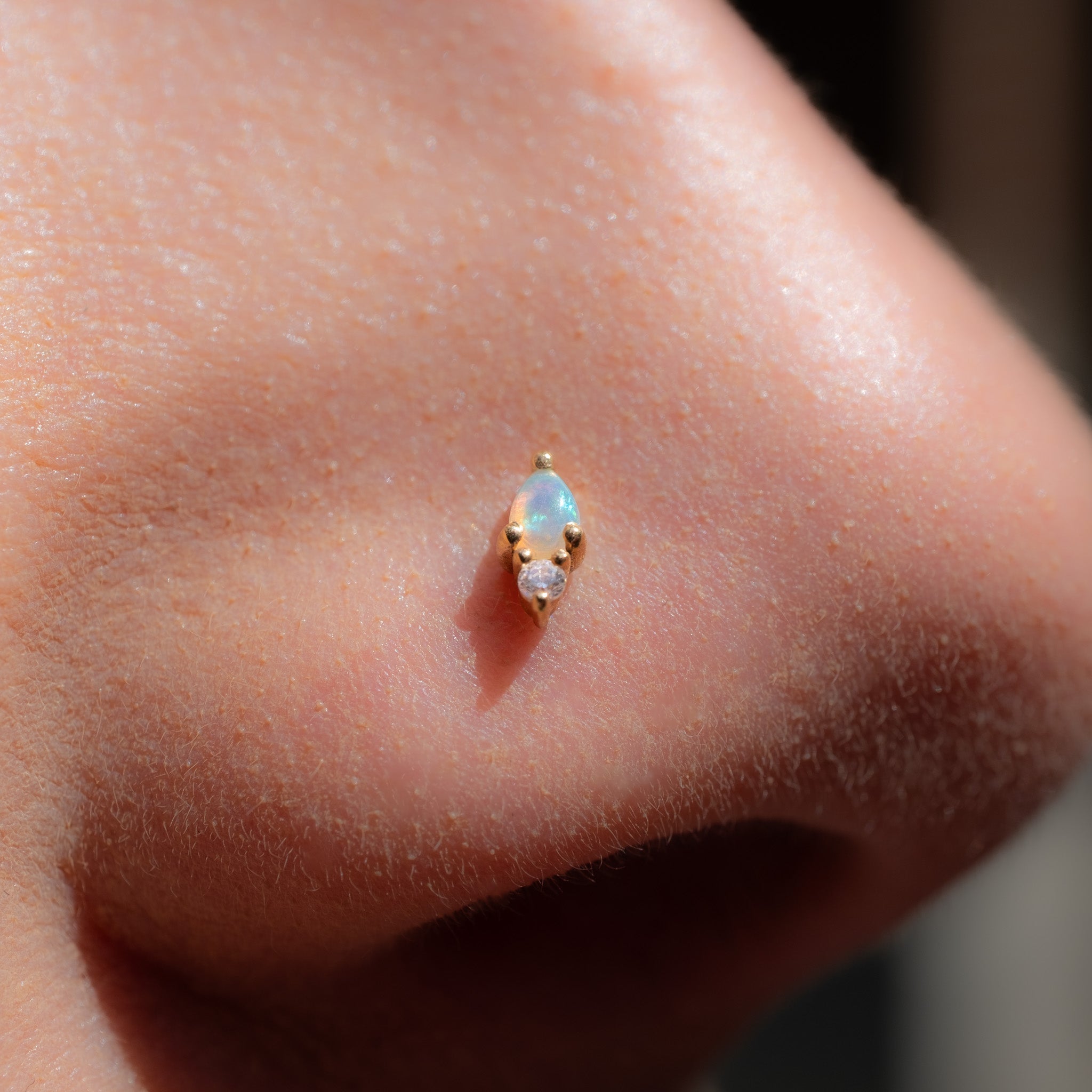Daydream - Opal + CZ - Threadless End