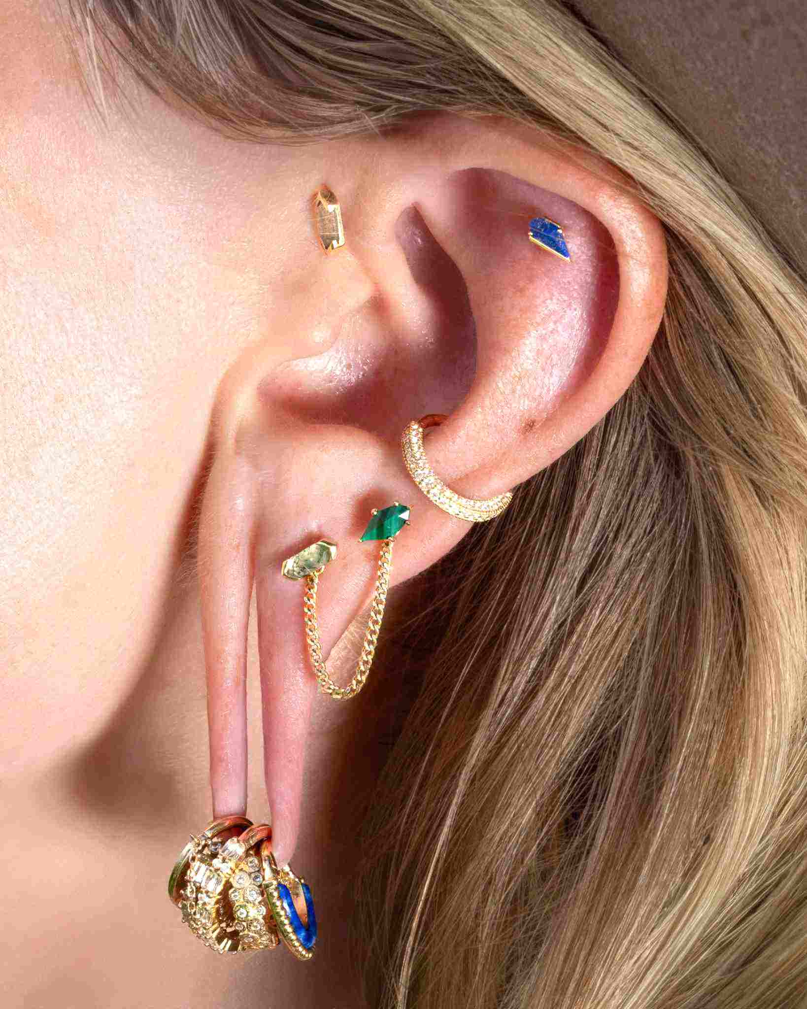 Mystic Threadless End with Moss Agate