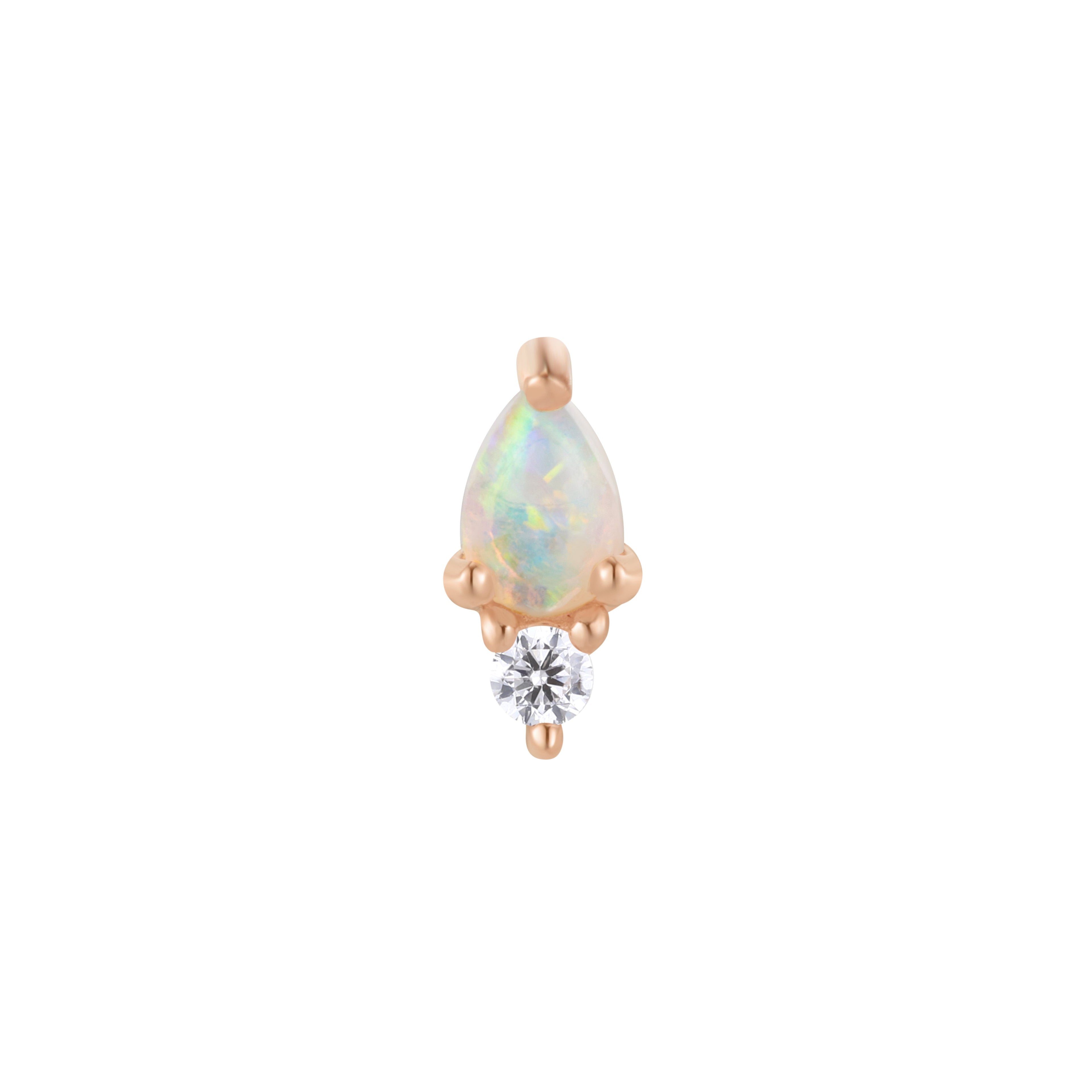 Daydream - Opal + CZ - Threadless End