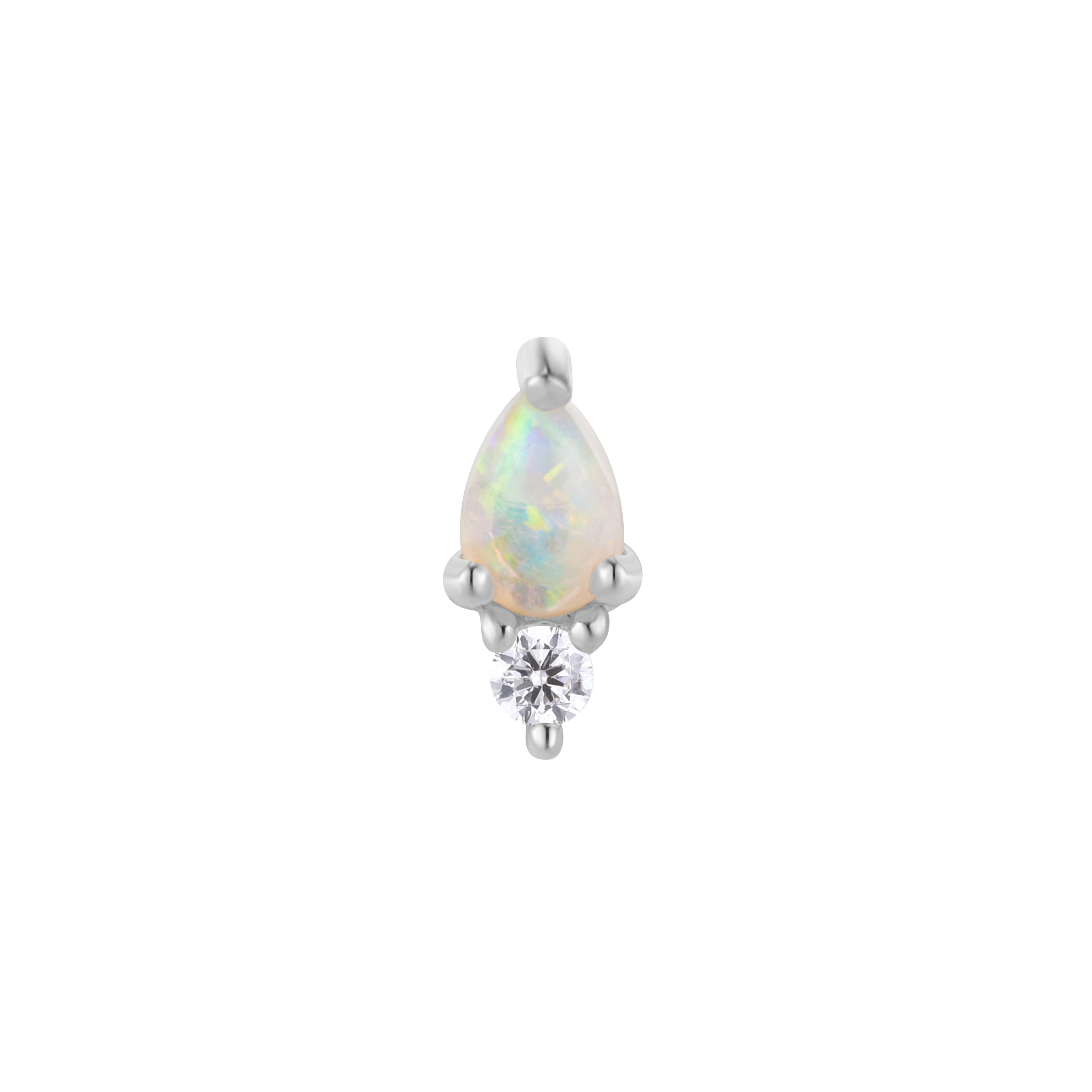 Daydream - Opal + CZ - Threadless End