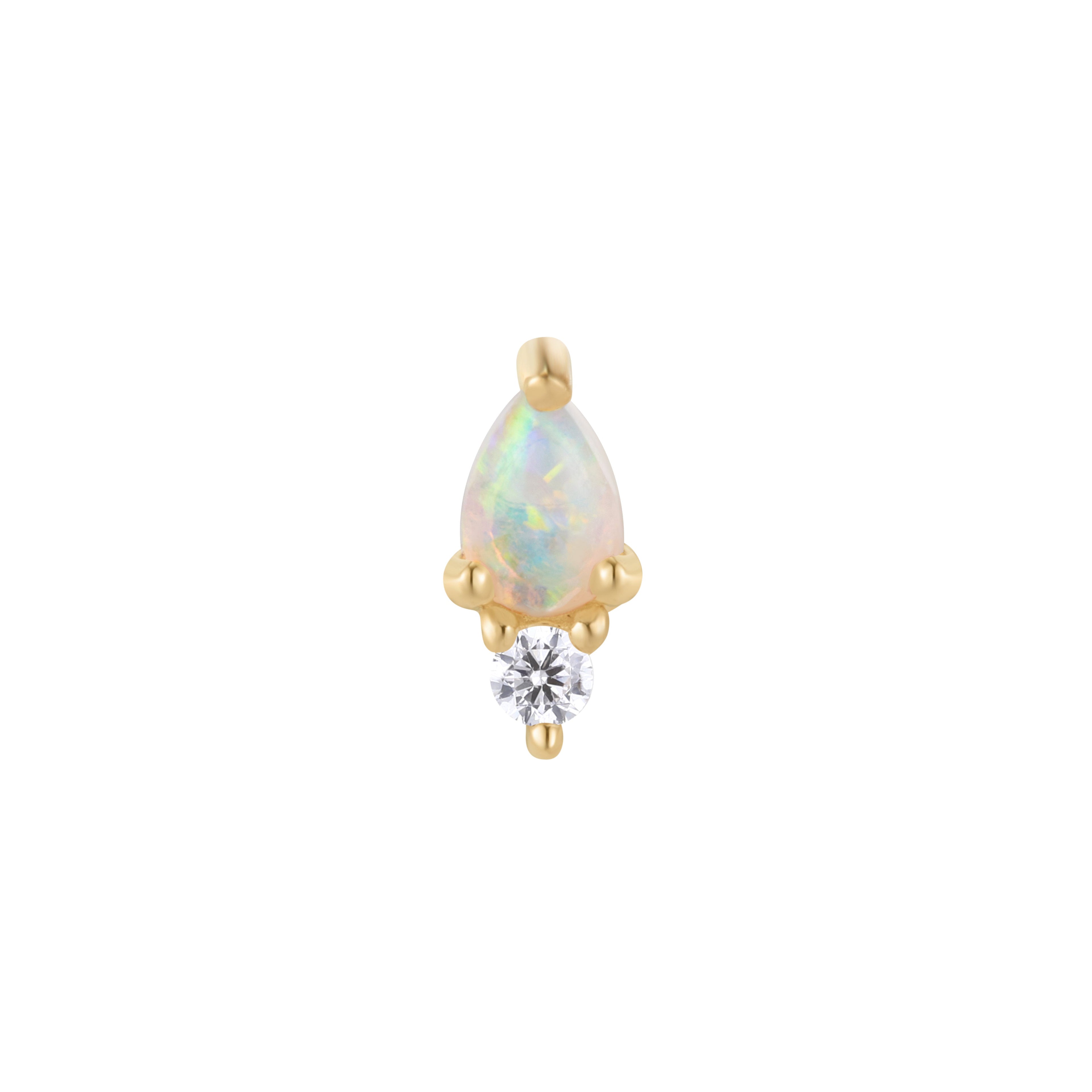 Daydream - Opal + CZ - Threadless End