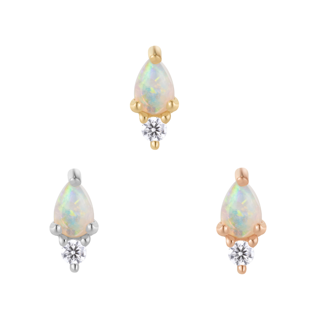 Daydream - Opal + CZ - Threadless End