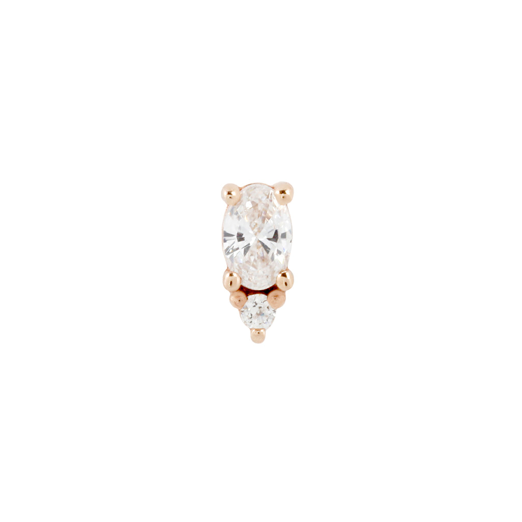 Desden Threadless End with CZ