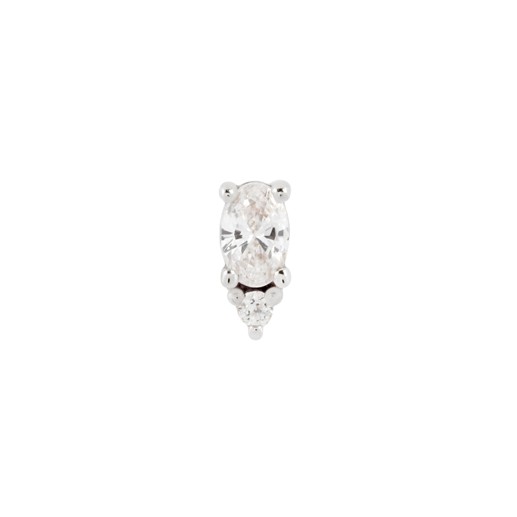Desden Threadless End with CZ