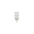 Desden Flat Back Stud with CZ