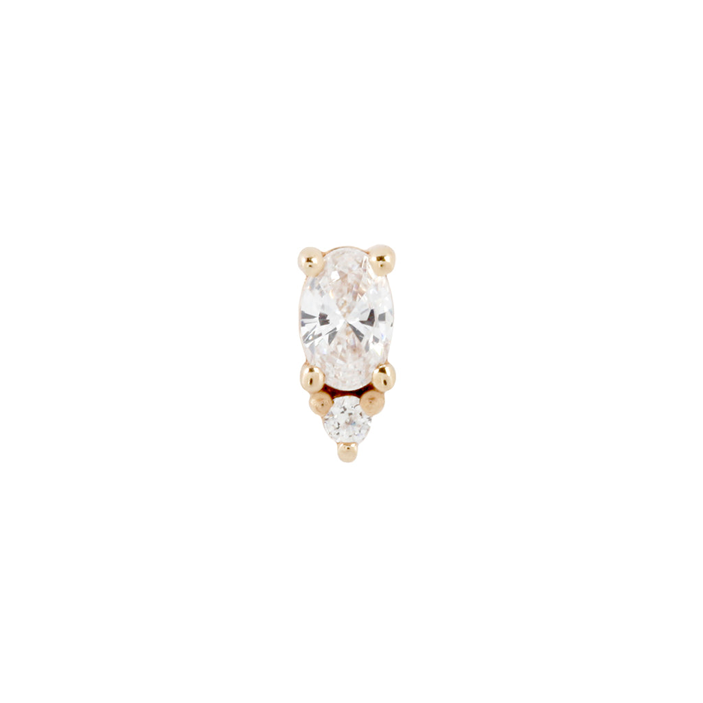 Desden Threadless End with CZ
