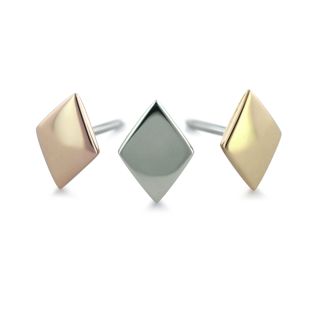 18K Gold Diamond End