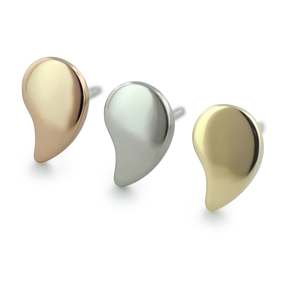 18K Gold Drop End