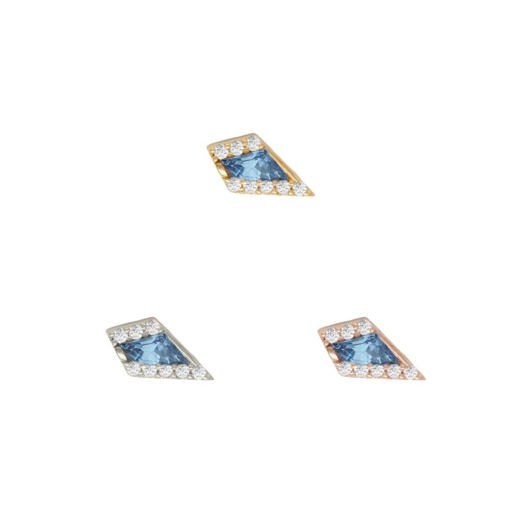 Eminence - London Blue Topaz - Threadless End