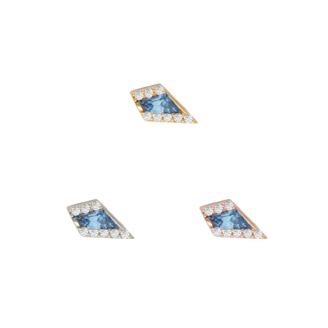 Eminence - London Blue Topaz - Threadless End